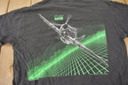 Vintage 1989 Blackbird P-51 Mustang Fighter Jet Graphic T-Shirt