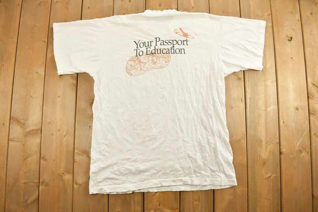 Vintage 1990s International School Of Indiana Graphic T-Shirt
