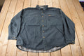Vintage 1990s Distressed Carhartt Plaid Lined Light Weight Snap Button Jacket Size 2XL