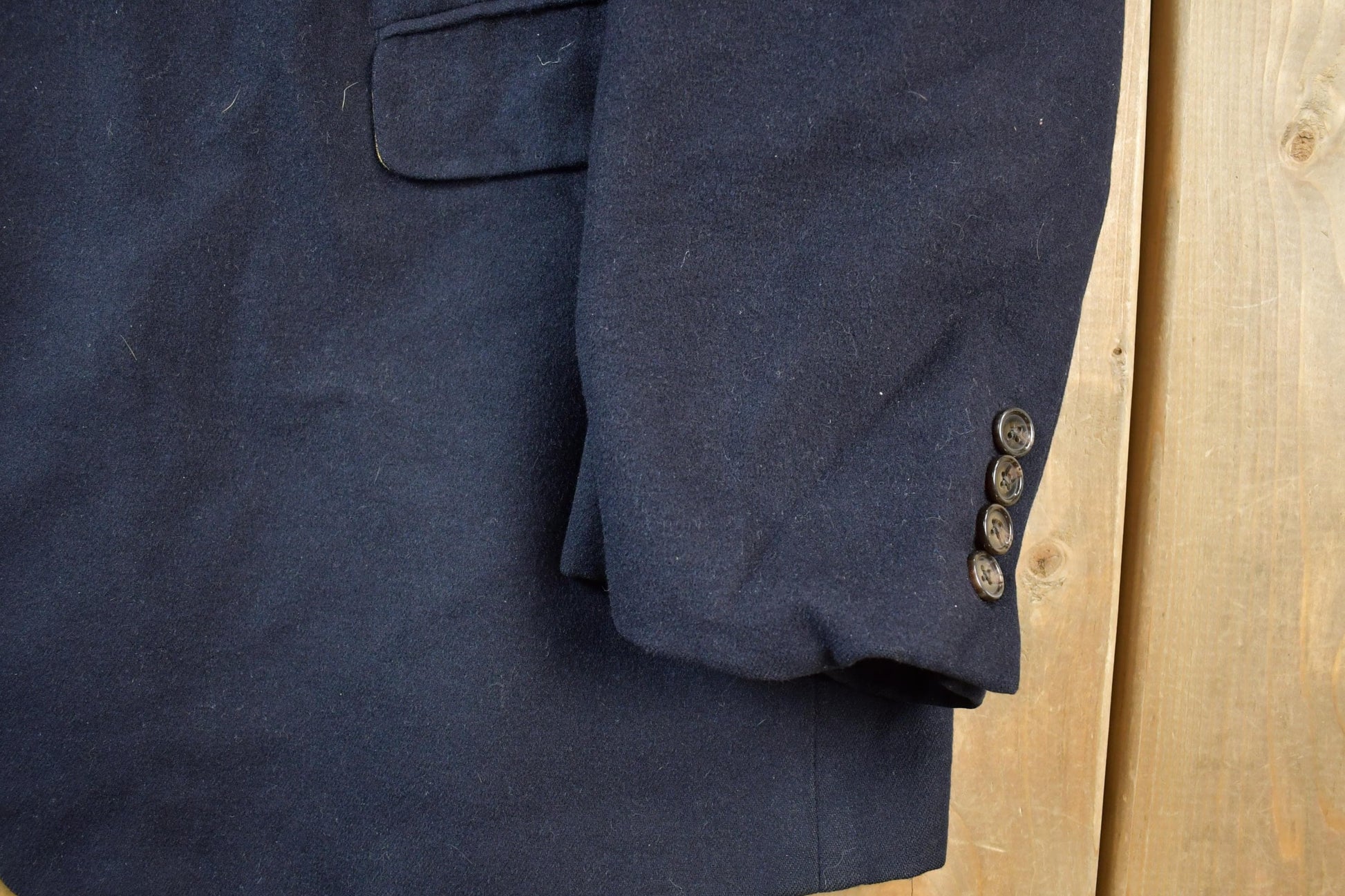 Vintage 1990s Lauren Ralph Lauren 100% Wool Cashmere Silk Button Up Dinner Jacket