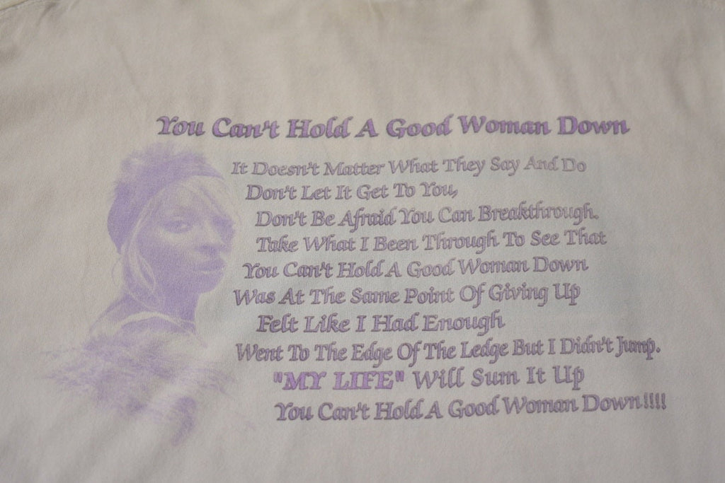 Vintage 2004 Mary J Blige You Can't Hold A Good Woman Down Graphic T Shirt