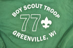 Vintage 1990s Boy Scout Troop Greenville, WI Zip-Up Hoodie