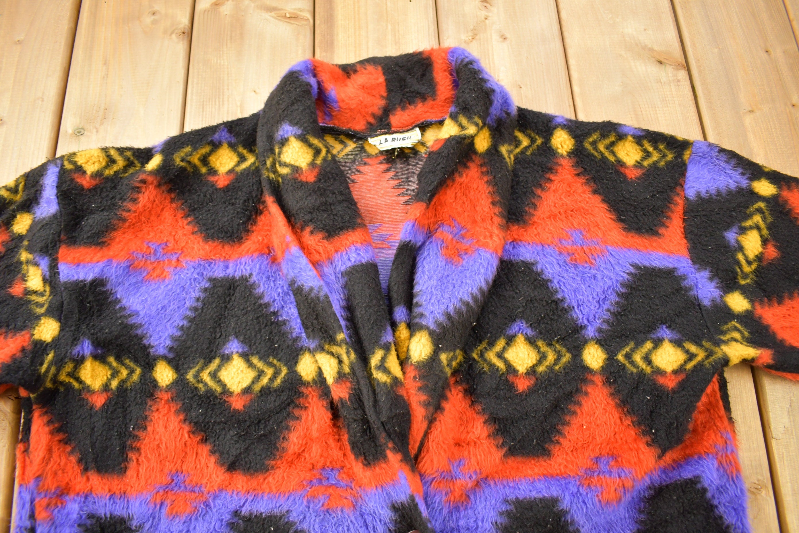 Vintage 1980s Aztec Pattern Blazer