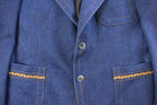 Vintage 1970s Monte Factor Jerry Rothschild Denim Blazer Jacket Men's Medium