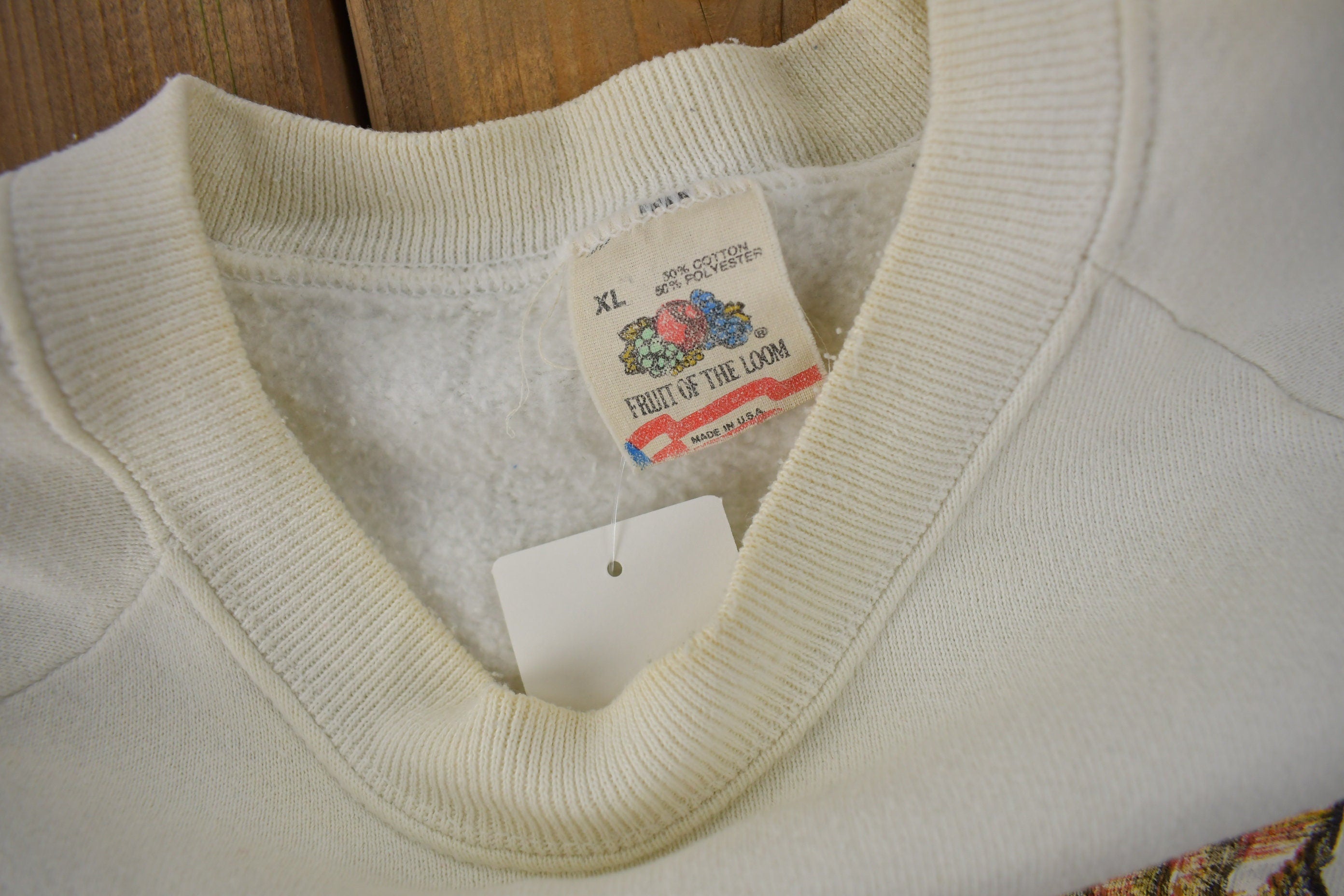 Vintage 1988 American Bald Eagle Graphic Crewneck Sweatshirt