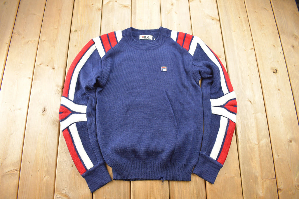 Vintage 1990s Fila Knit Crewneck Sweatshirt