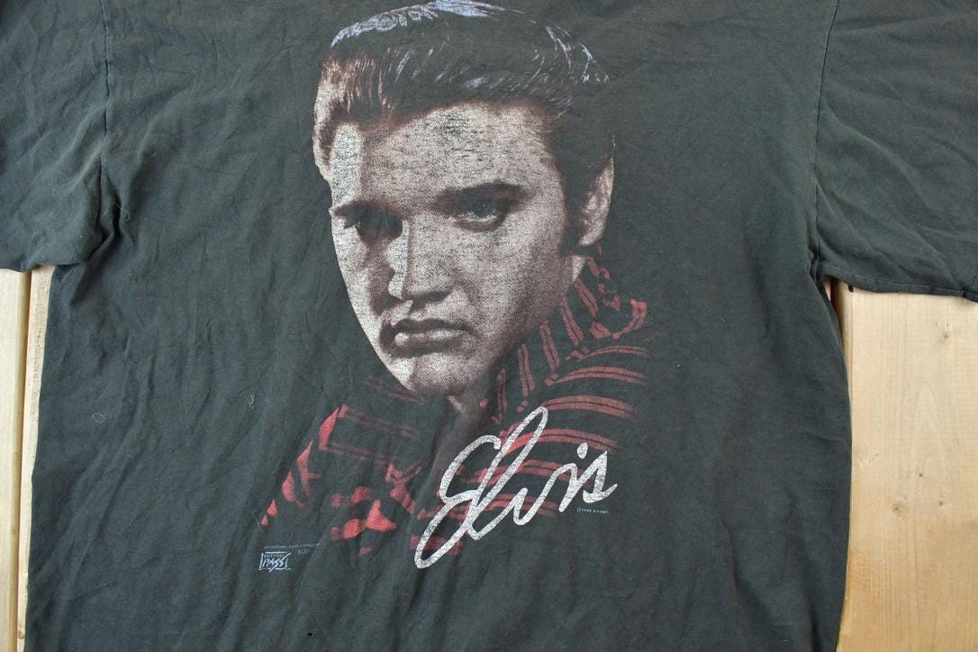 Vintage 1990 Elvis Presley Graphic T-Shirt