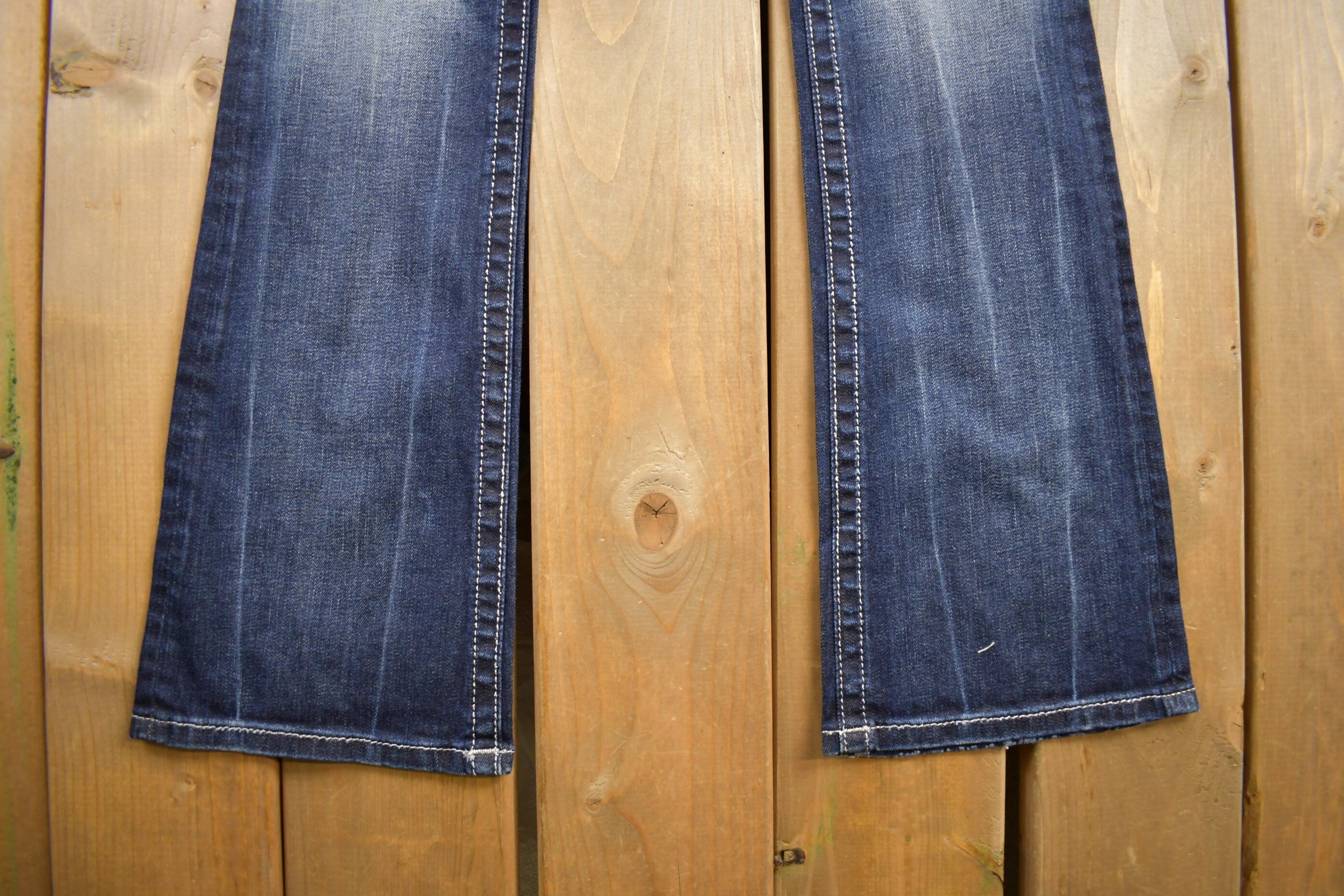 Vintage Y2K Miss Me Bedazzled Low Rise Jeans Size 26x33