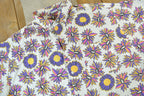 Vintage 1990s Pro Spirit All Over Print Floral Geometric Short Sleeve Button Up Shirt