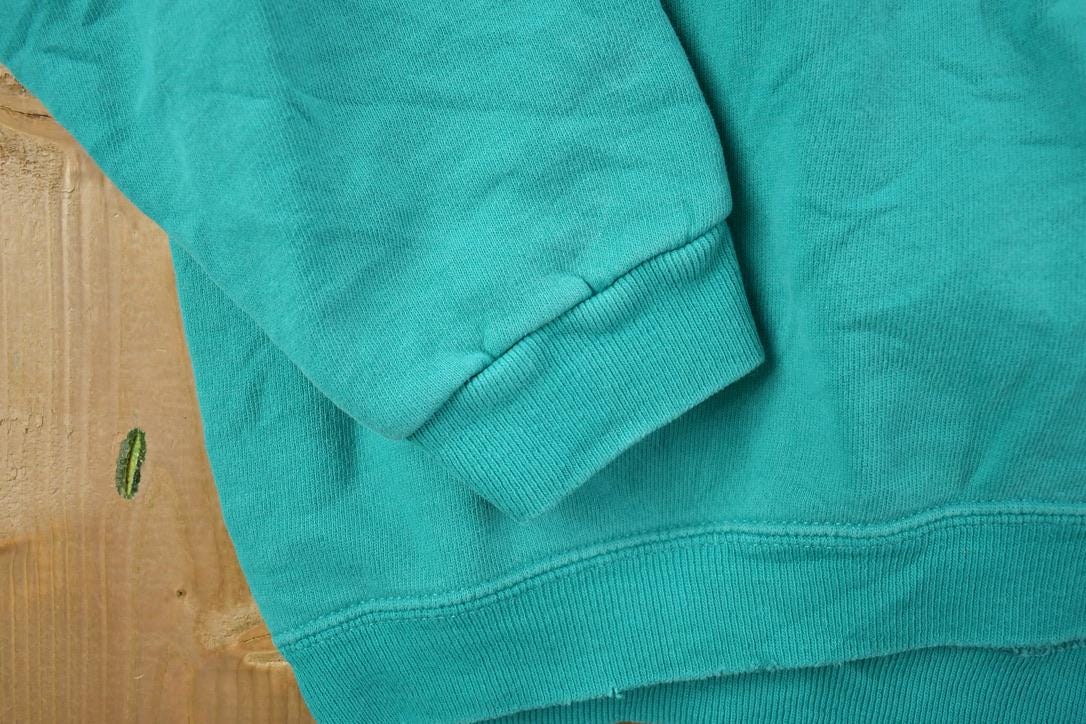Vintage 1990s Blank Teal Crewneck Sweatshirt