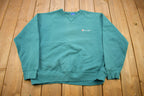 Vintage 1990s Champion Teal Crewneck Sweatshirt