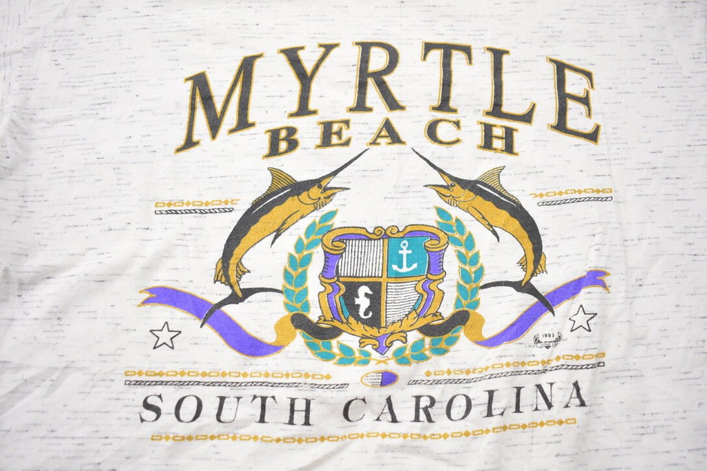 Vintage 1990s Myrtle Beach South Carolina Souvenir T Shirt / Streetwear / Made In USA / Vacation Tee / Travel T Shirt
