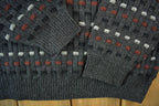 Vintage 1990s Crossings Knit Abstract Pattern Crewneck Sweater