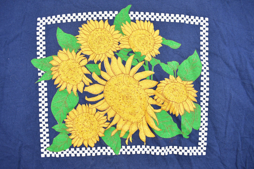 Vintage 1990s Sunflower Graphic T Shirt