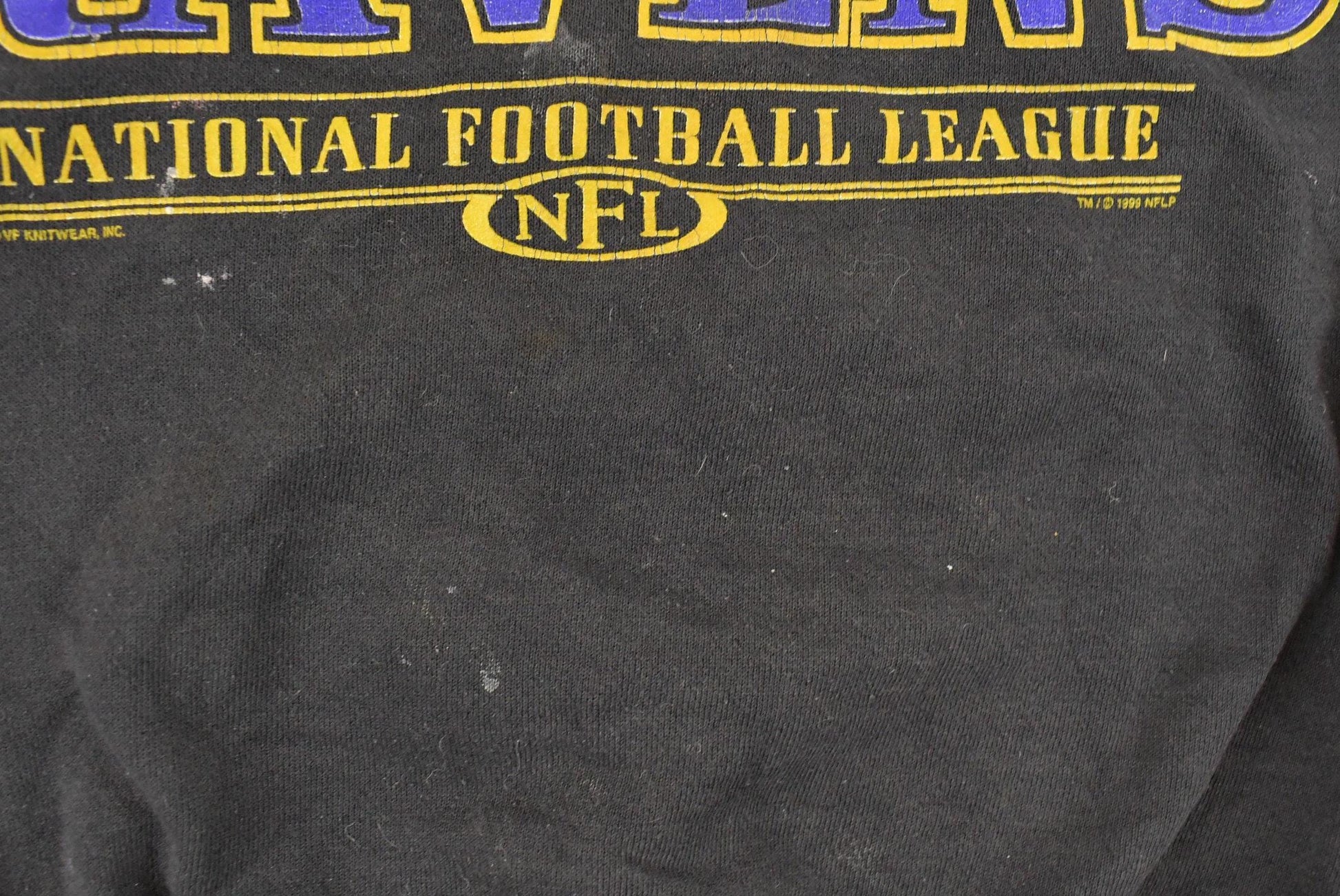 Vintage 1990s Baltimore Ravens NFL Crewneck Sweatshirt Mens Large / 90's Americana Football / Sportswear