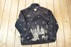 Vintage 1990s Nanuk Snowy Village Carriage Fleece Sweater