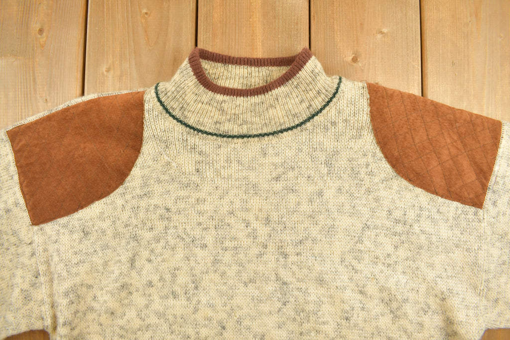 Vintage 1980s Sears Acrylic Knitted Crewneck Sweater