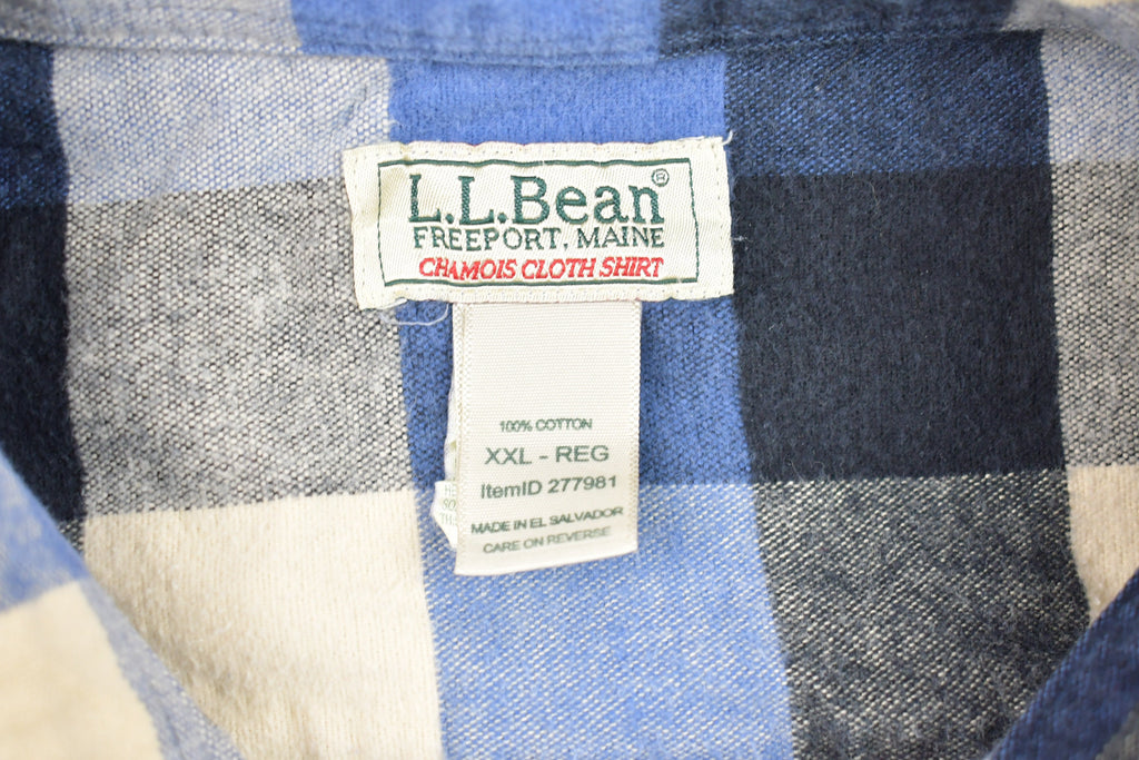 Vintage 1990s LL Bean Plaid Button Up Shirt