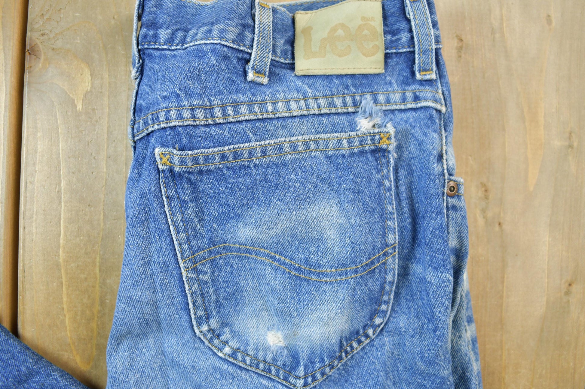Vintage 1980s Lee Denim Rider Jeans Size 12R