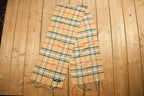 Vintage 1980s Scotland Scarf Co. Plaid Winter Scarf 100% Cashmere