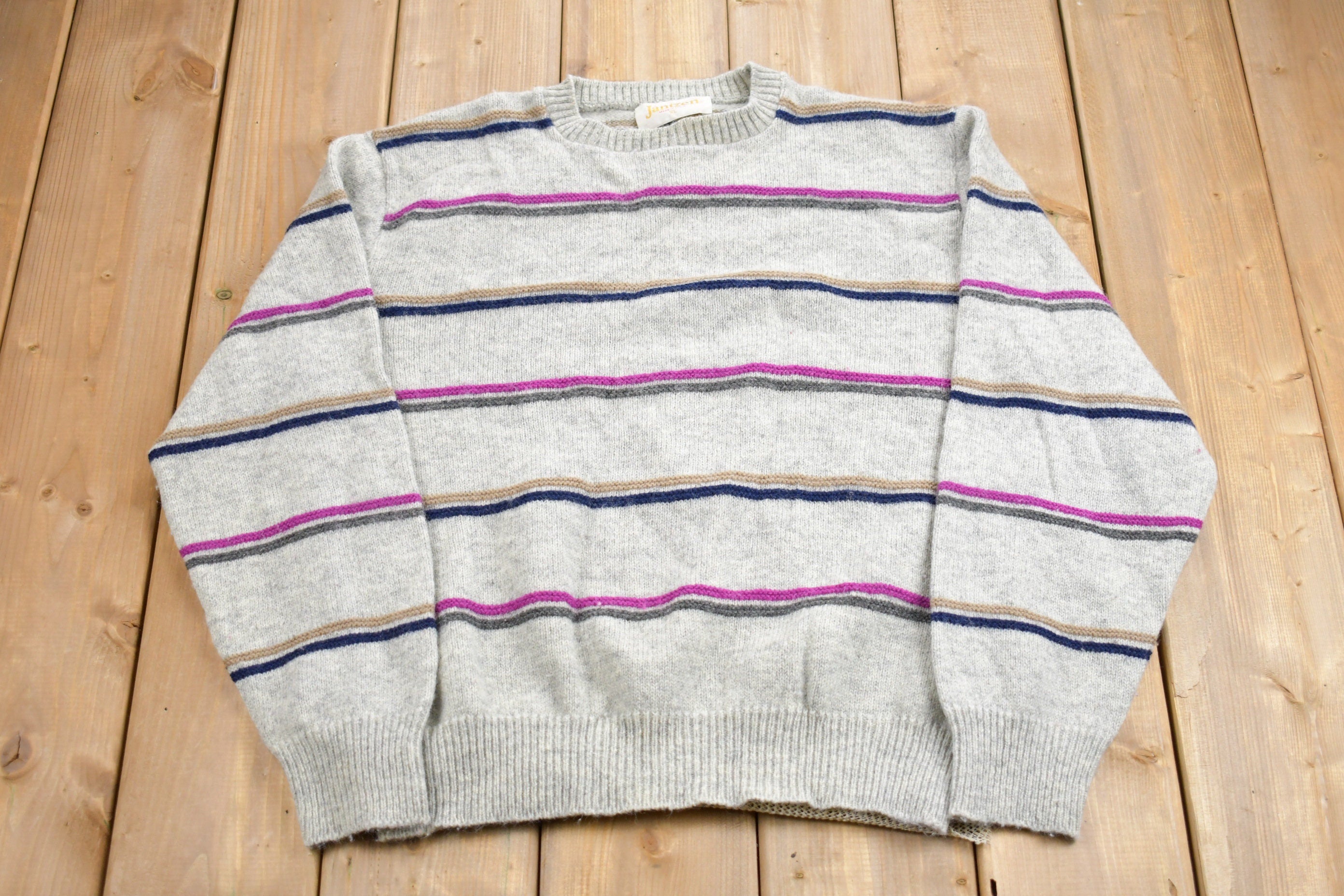 Vintage 1990s Jantzen Made In USA Knitted Sweater