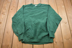 Vintage 1990s Lee Blank Green Crewneck Sweatshirt