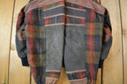 Vintage 1990s Adler Suede Plaid Bomber Jacket