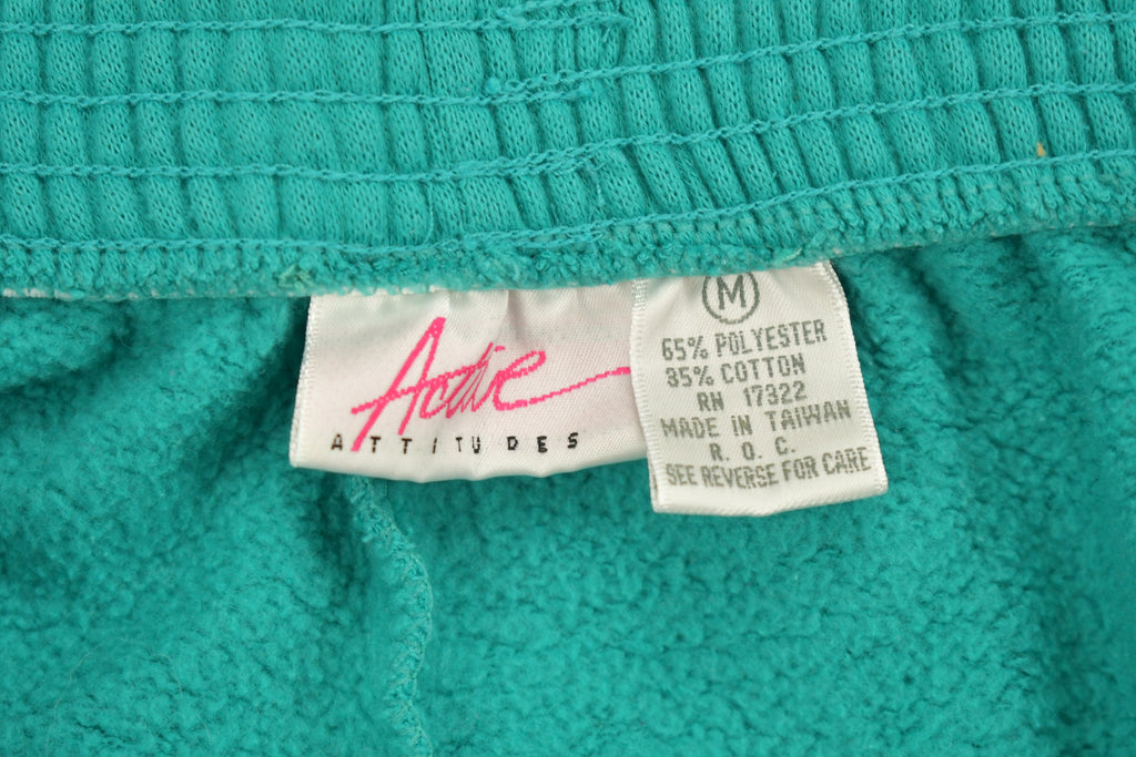 Vintage 1990s Active Attitudes Green Sweat Pants