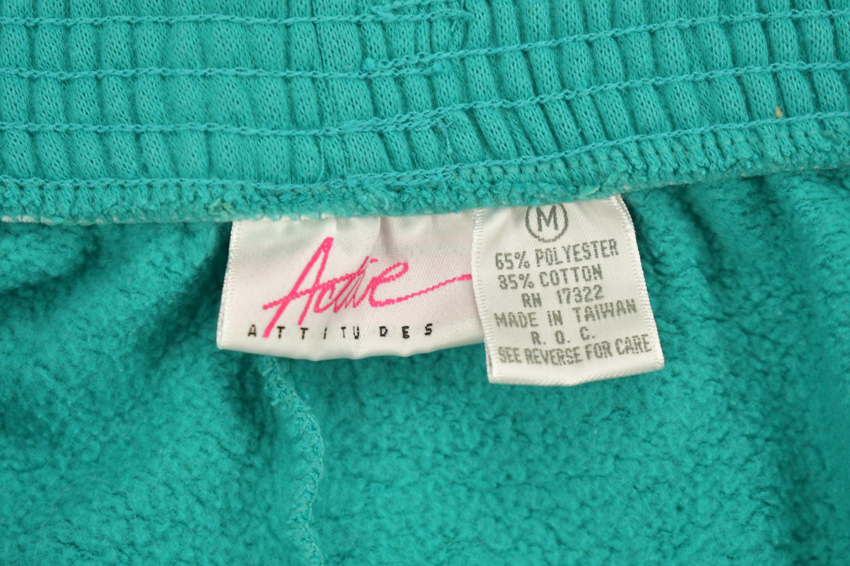 Vintage 1990s Active Attitudes Green Sweat Pants