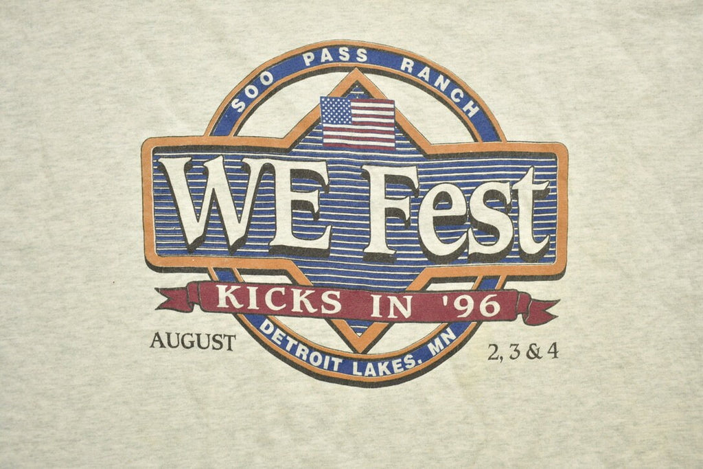 Vintage 1990s We Fest Detroit Lakes Souvenir T Shirt