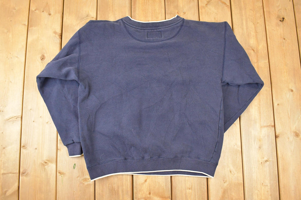 Vintage 1990s Nantucket Embroidered V Neck Sweatshirt Men's L