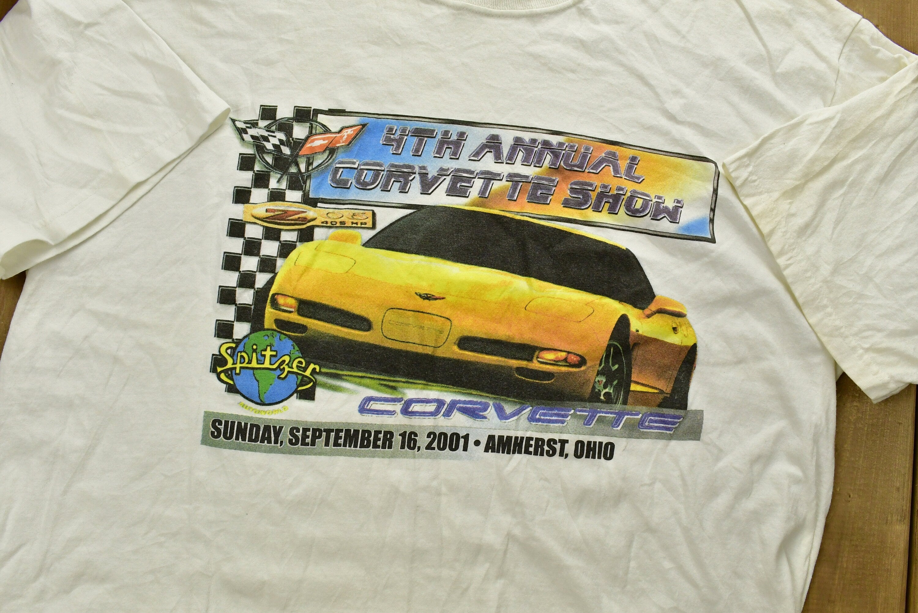 Vintage 2001 Corvette Show Graphic T-Shirt