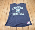 Vintage 1990s Champion North Carolina Basketball University Collegiate Graphic Tank Top Made In USA