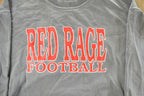Vintage 2000s Red Rage Football Collegiate Crewneck Sweatshirt Men's Small