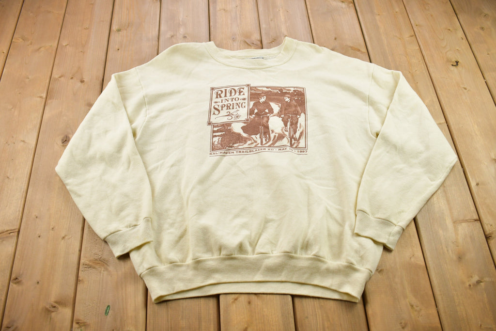 Vintage 1990s Kal Haven Trailblazer Crewneck Sweatshirt