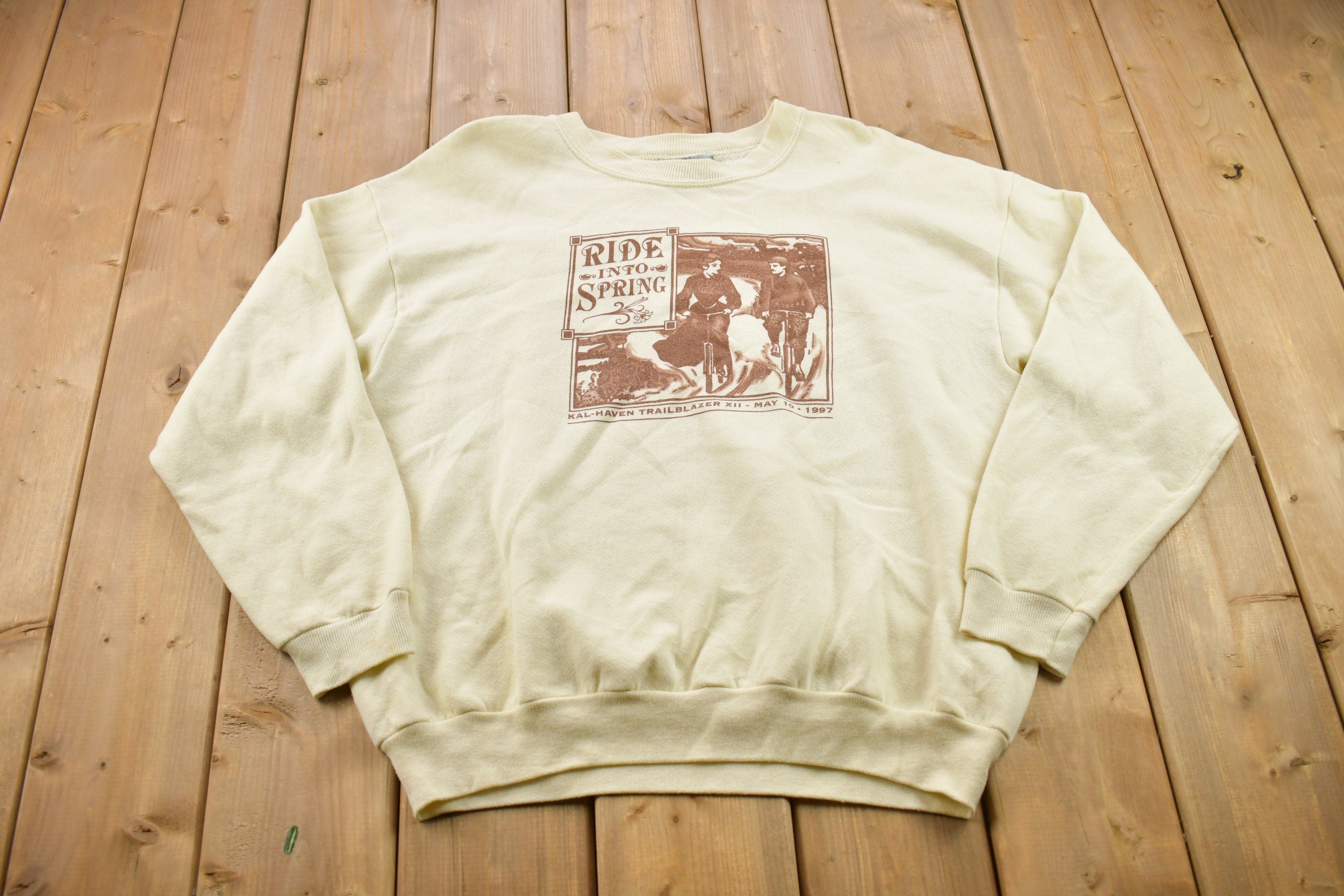 Vintage 1990s Kal Haven Trailblazer Crewneck Sweatshirt