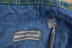 Vintage 1990s David Taylor Plaid Flannel Button Up Shirt