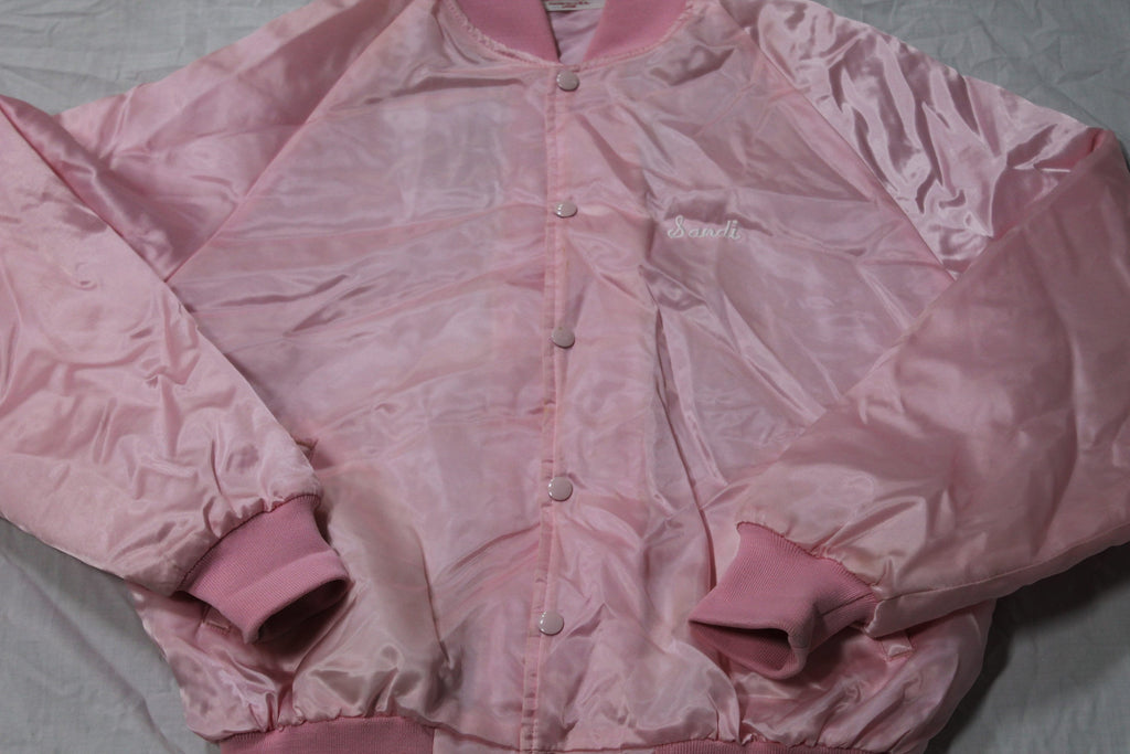BO2 Vintage 1980s In Memory Of Sandy Satin Bomber Jacket