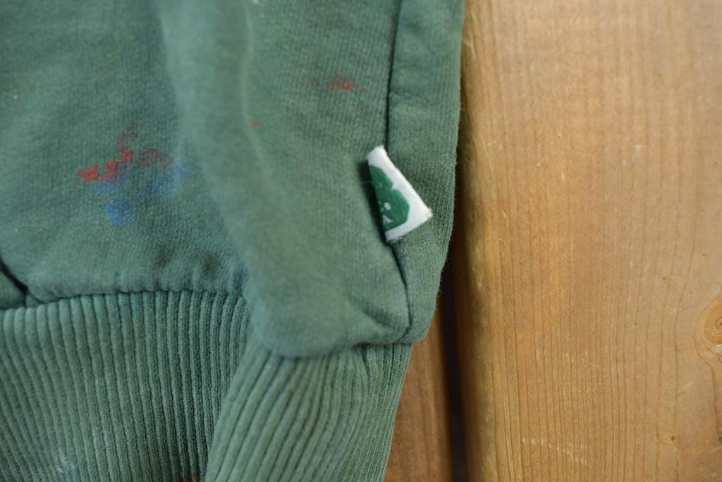 Vintage 1990s Boca Authentic Distressed Cropped Sleeve Crewneck Sweatshirt