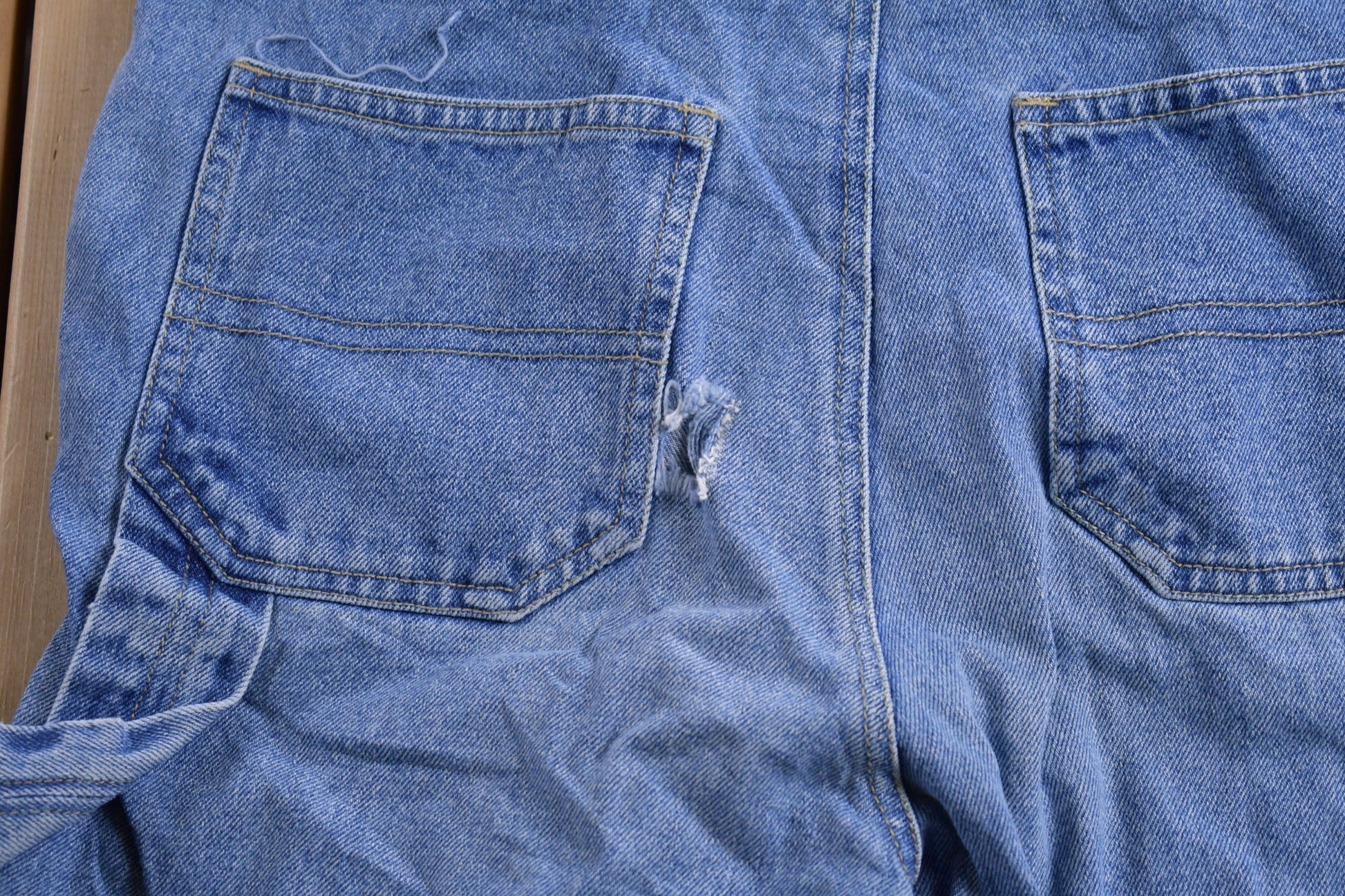 Vintage 1990s Rachels Kids Embroidered Denim Overalls Size 12