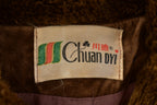 Vintage 1970s Chuan DYI Fur Collar Zip Up Jacket