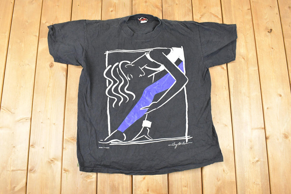 Vintage 1992 Ty Wilson Art 2 Wear Dancil Woman T-Shirt Women's L