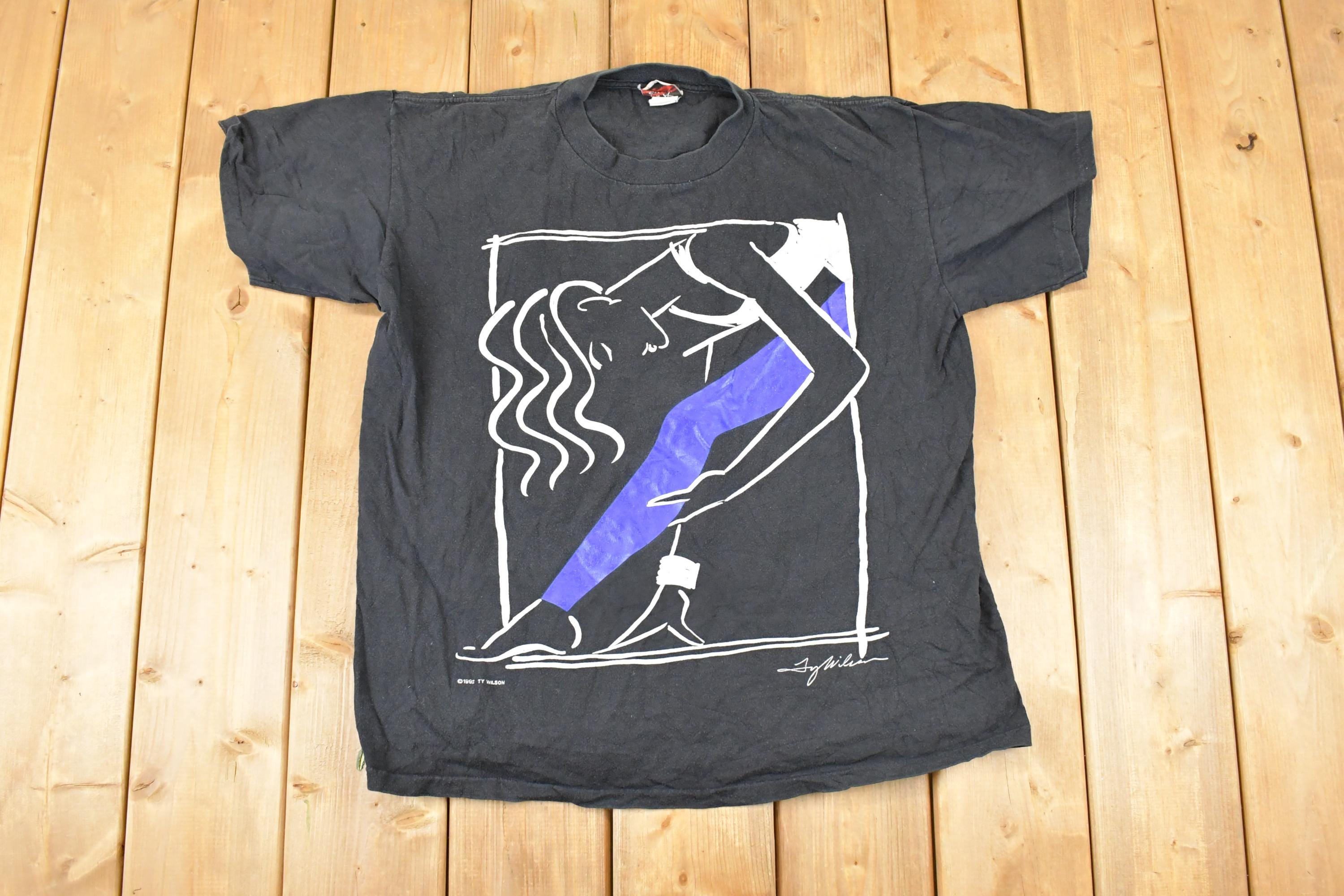 Vintage 1992 Ty Wilson Art 2 Wear Dancil Woman T-Shirt Women's L