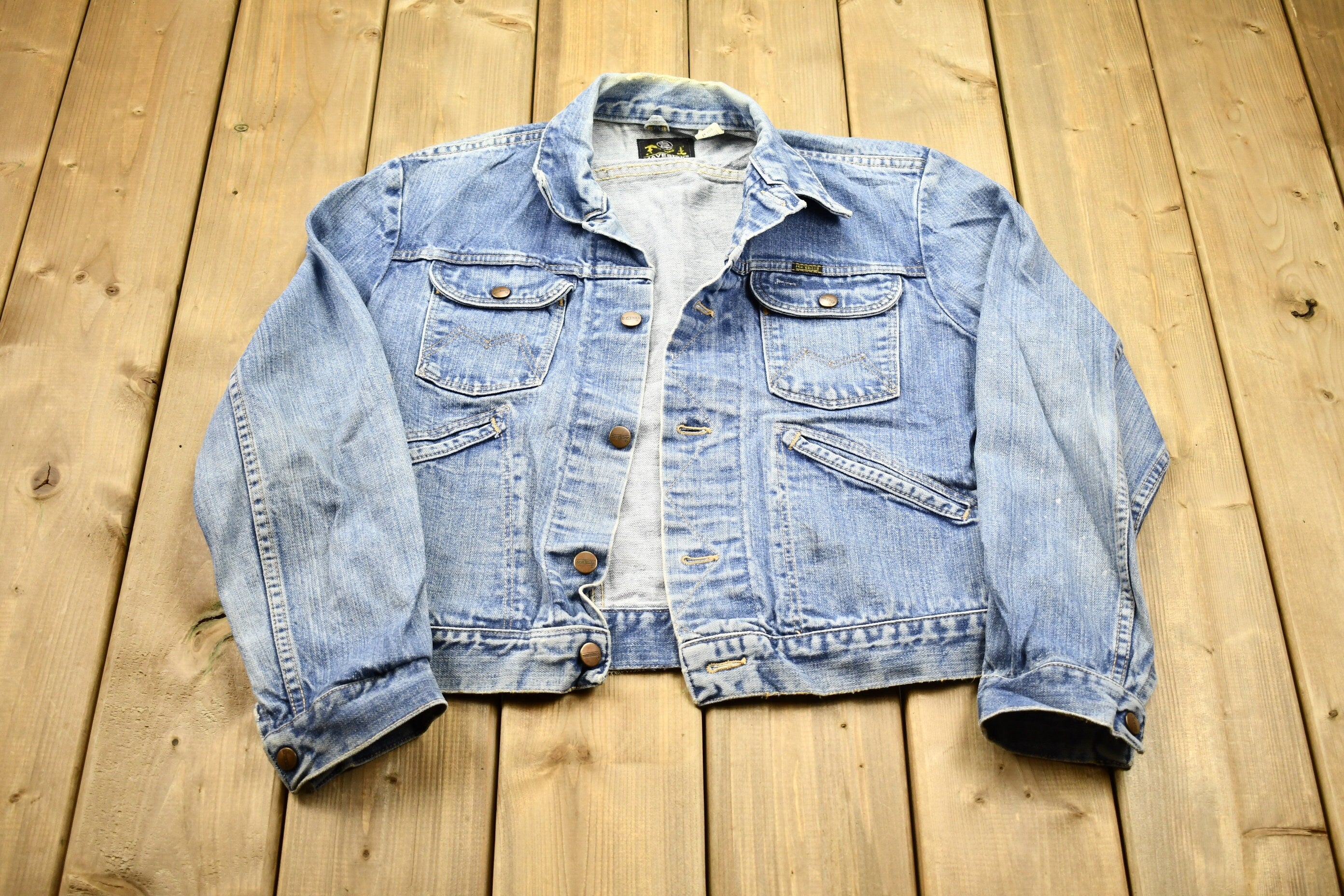 Vintage 1960s Maverick Blue Bell Denim Jean Jacket
