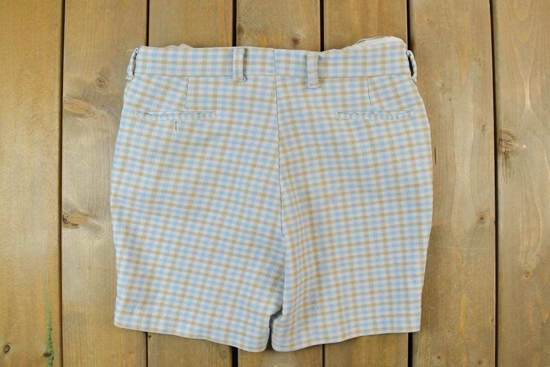 Vintage 1960s Plaid Shorts