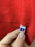 Vintage 1990s Russell Athletics Red Blank Crewneck Sweater