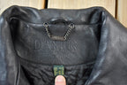 Vintage 1990s Danier Mens Full Length Heavy Leather Coat