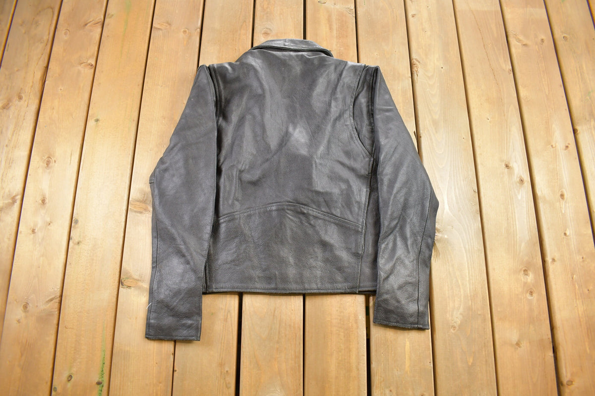 Vintage 1990s Leather Biker Jacket