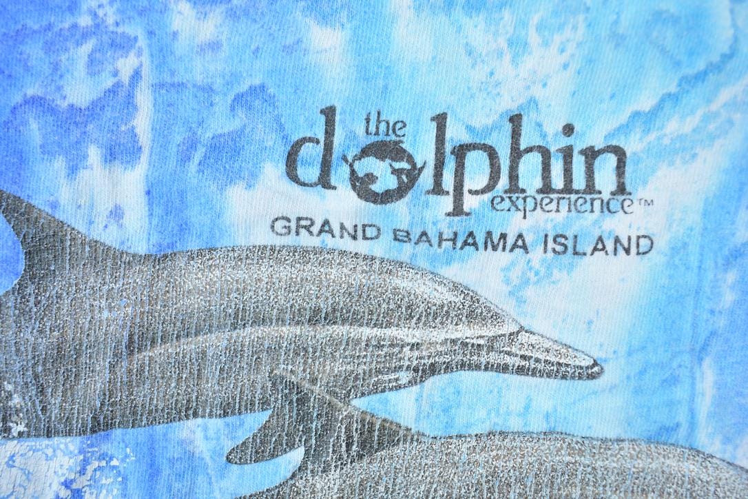 Vintage 1990s Grand Bahama Island The Dolphin Experience Souvenir T-Shirt