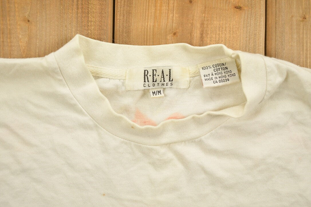 Vintage 1990s Rhumb Punch Colorful Sailing Graphic T-Shirt